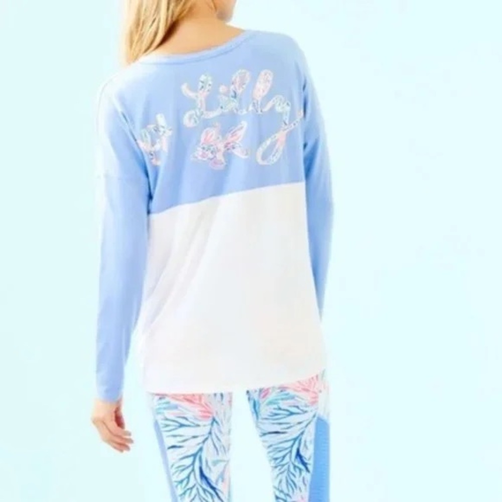 Lilly Pulitzer Finn Top in Blue Peri size XS